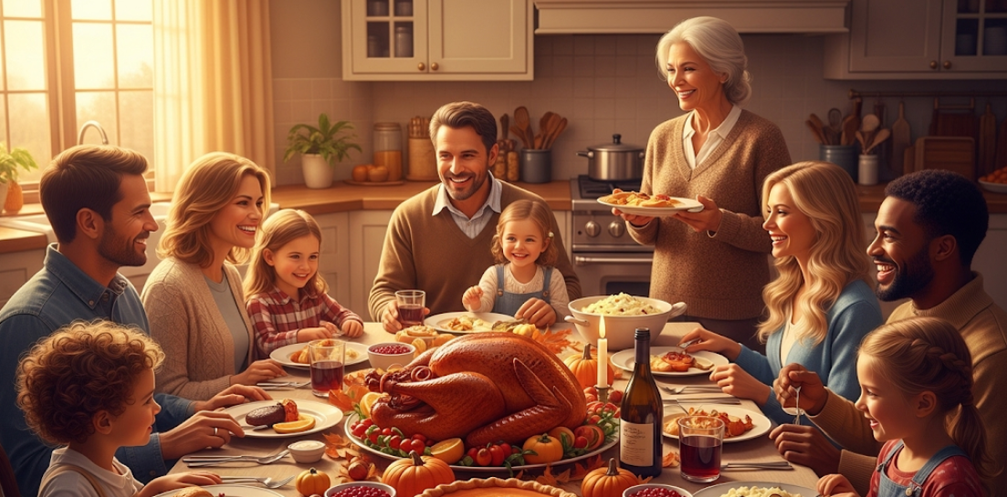 Why do Americans celebrate Thanksgiving, and what's with all the turkey?